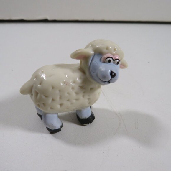 White Sheep Sesame Street Play Farm Figure PVC not labeled - Picture 1 of 8